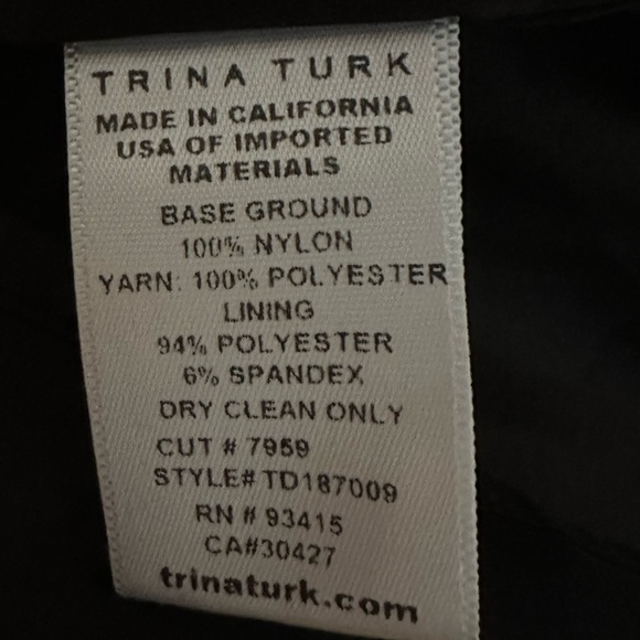 Trina Turk Multicolored Eyelet Crochet Shift Dress size 10 - Picture 3 of 8